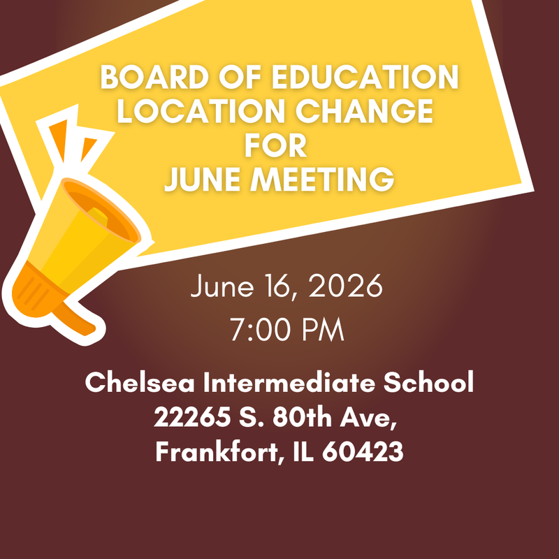 Board of Education Location Change June 16, 2026 at Chelsea Intermediate School