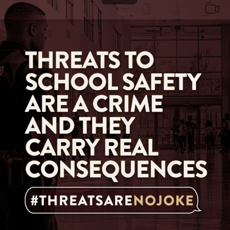 Threats Are No Joke! Southwest Prep Joins Statewide August Safety Campaign Featured Photo