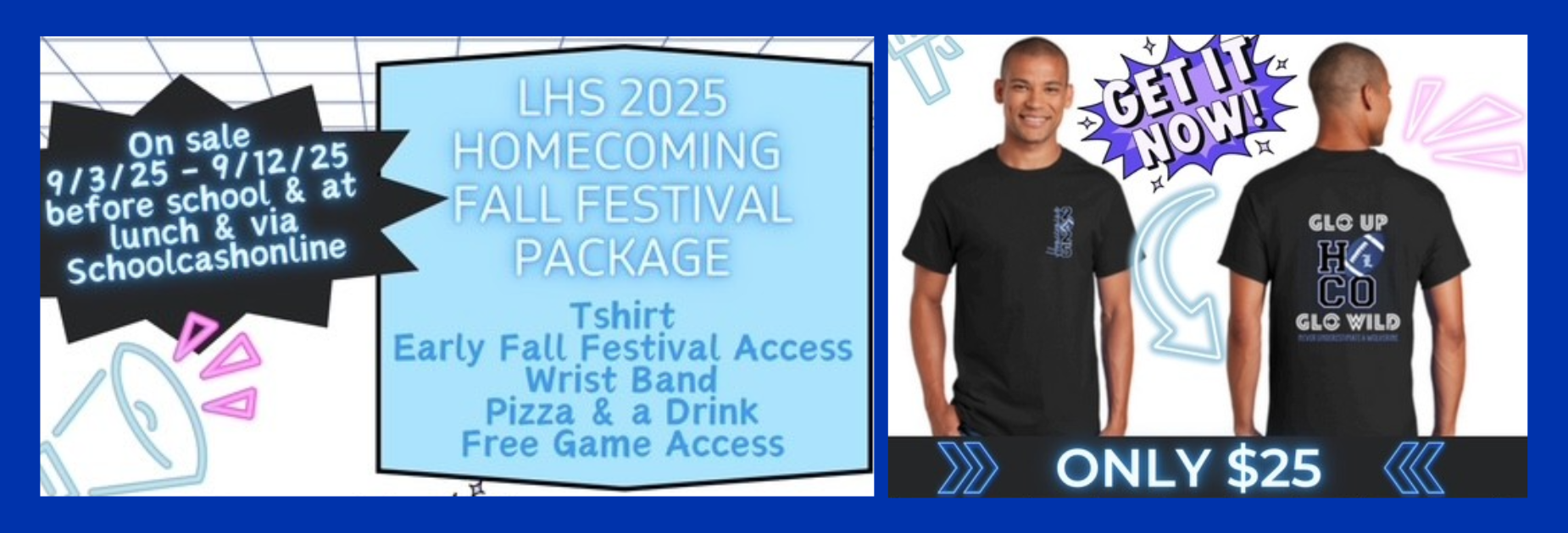 Homecoming Package info