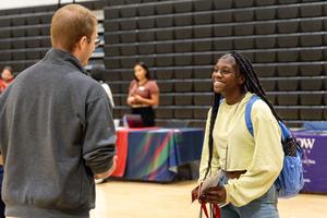 High school students chat with college and career reps