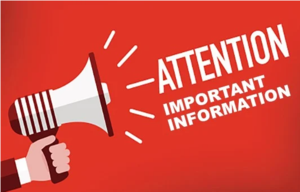 attention - important