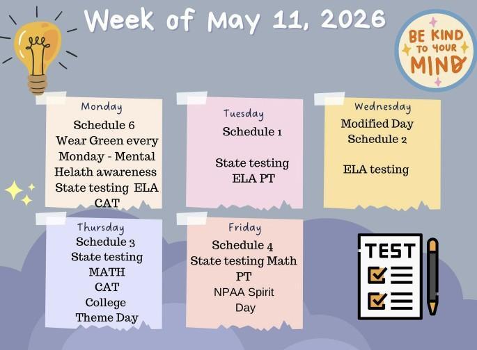 Agenda for this week
