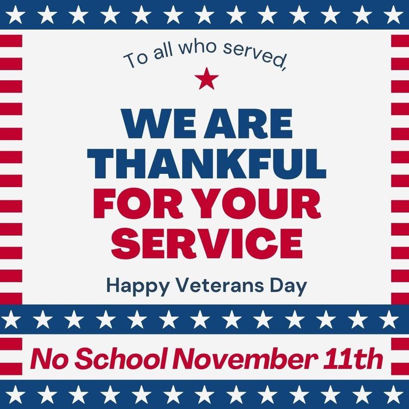 Veterans' Day- Wednesday, November 11th Featured Photo