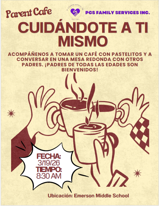 Parent Cafe Meeting / Reunión de café para padres