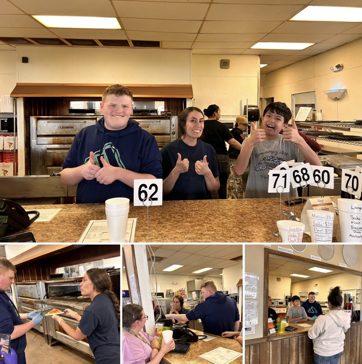 sped students at kersey pizza