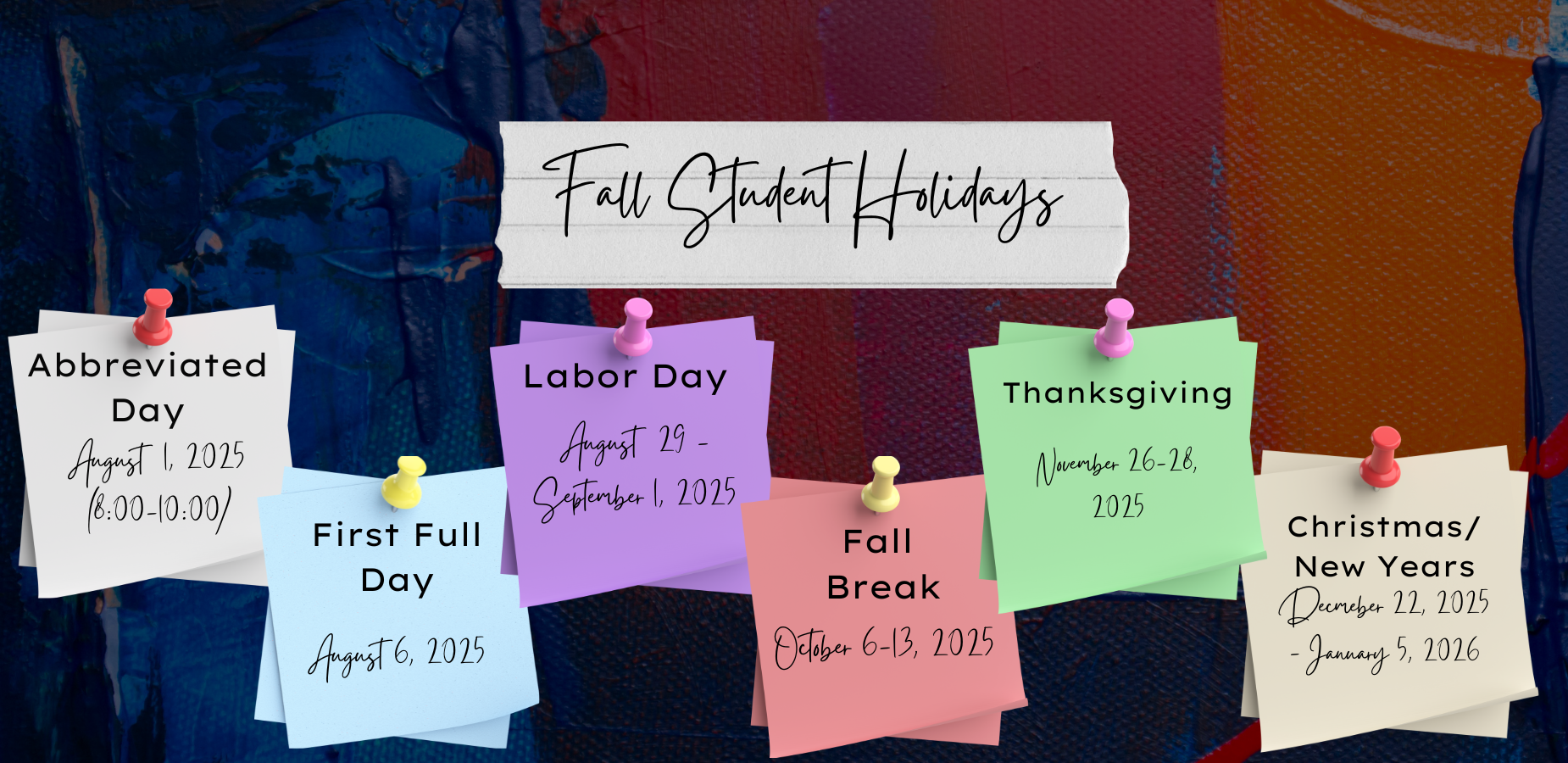 2025 Holidays
