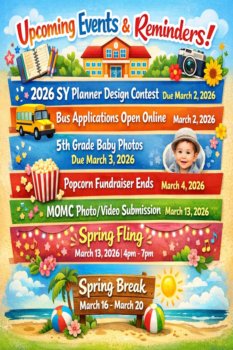 March Events and Reminders