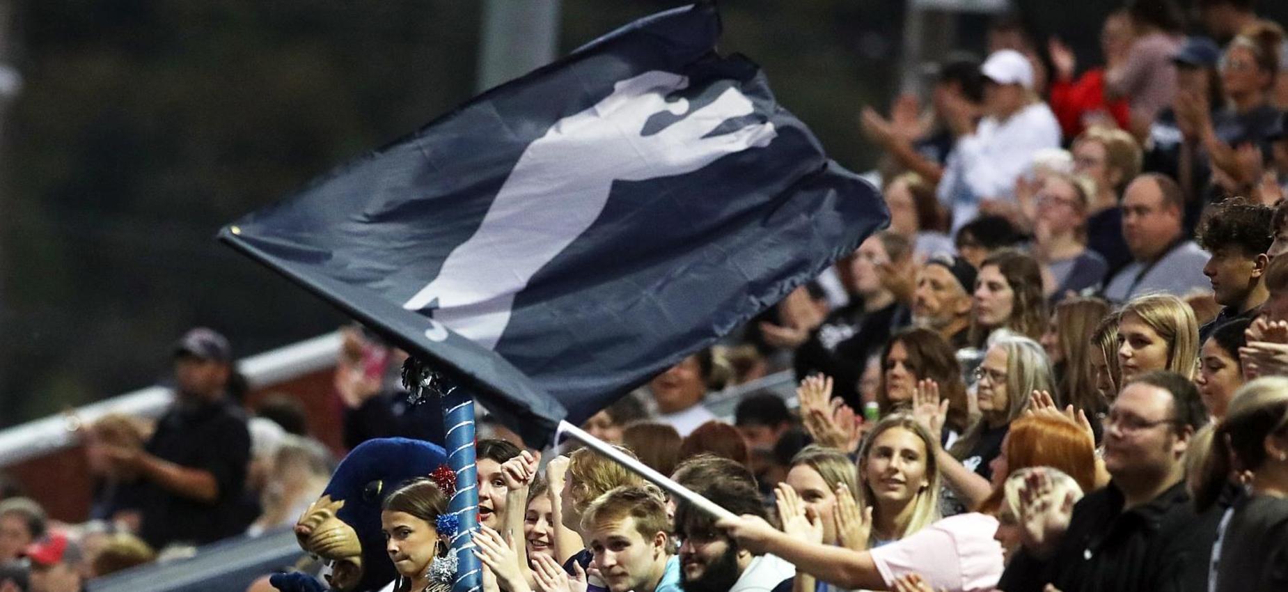 Student section cheering
