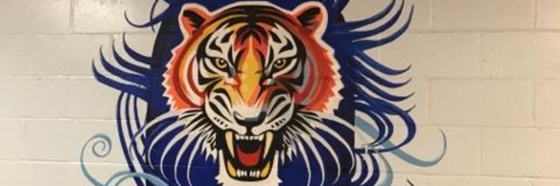 malone mascot mural