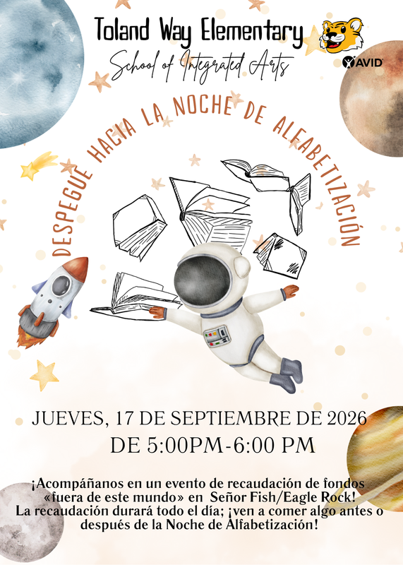 Blast off to Literary Night with Us!