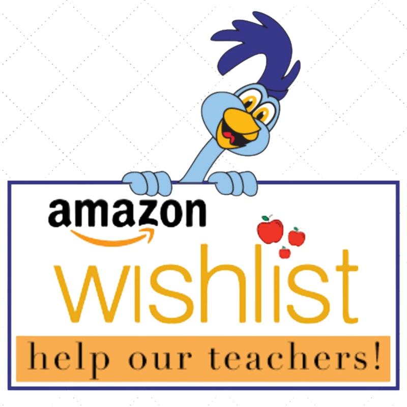 Roadrunner holding a wishlist sign