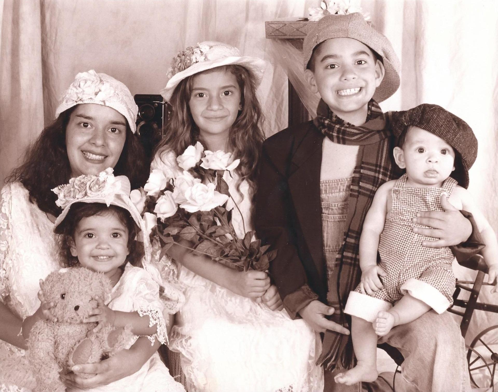 Mrs. Finlay in a childhood family picture