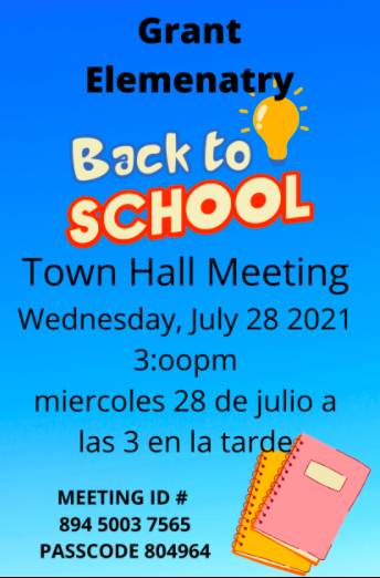Back to School Zoom Meeting 2021-2022 School Year/Reunion de Regreso a Clases Año Escolar 2021-2022 Featured Photo