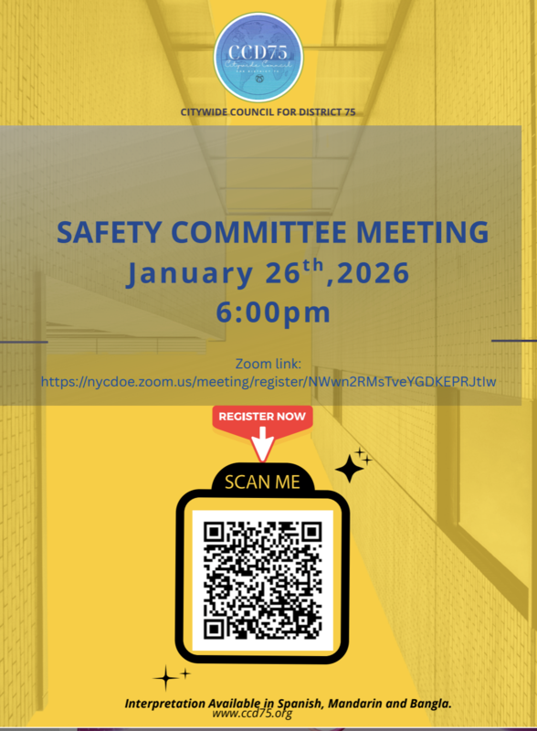 District 75 CCD75 Out Reach Flyer