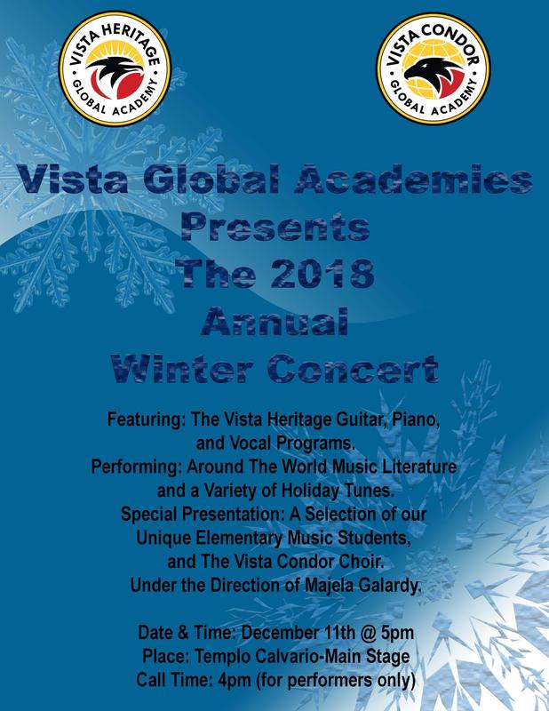Vista's Annual Winter Concert Featured Photo