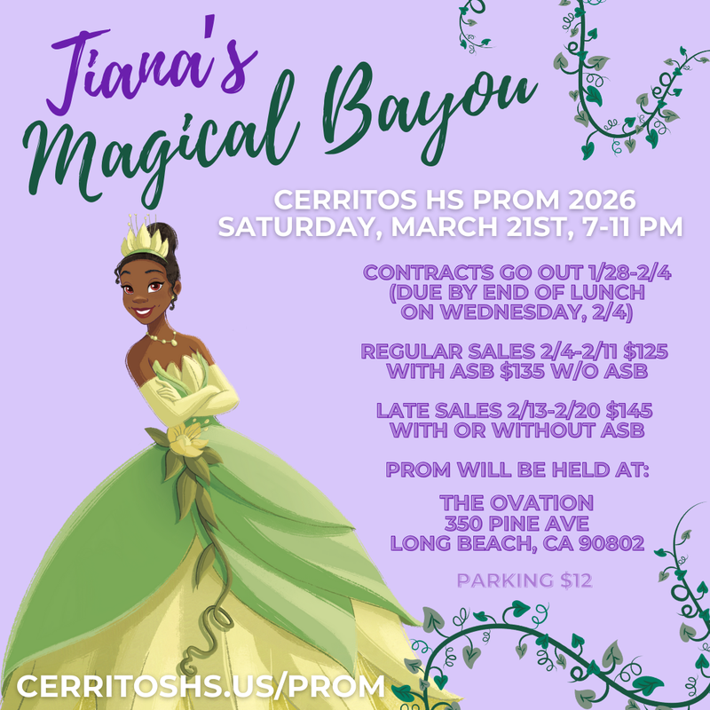 Head to cerritoshs.us/prom/ for more info