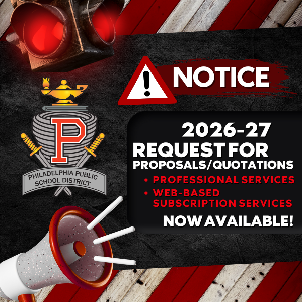 2026-27 Request for Proposals/Quotations for Professional Services & Web-Based Subscription Services are Now Available.