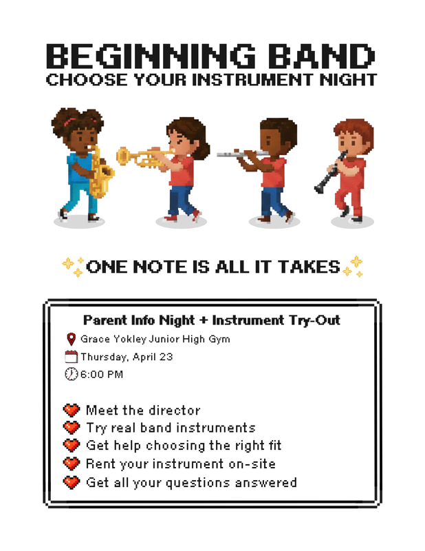 GYS Band Choose Your Instrument Night