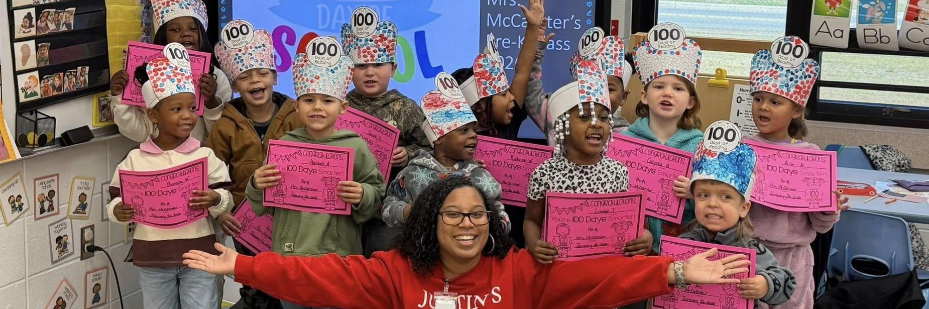 100th Day of School Celebration at the ECC