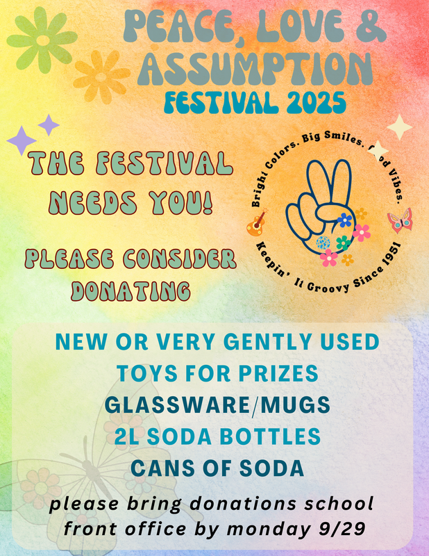 Festival Donation Flier