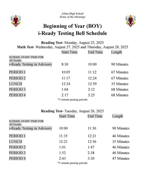 Bell Schedule