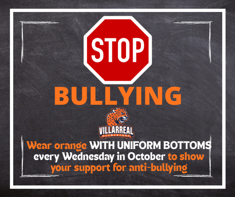 ORANGE FOR NO BULLYING