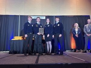 FFA Students receiving award