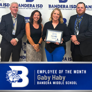 white background bisd school board employee of the month