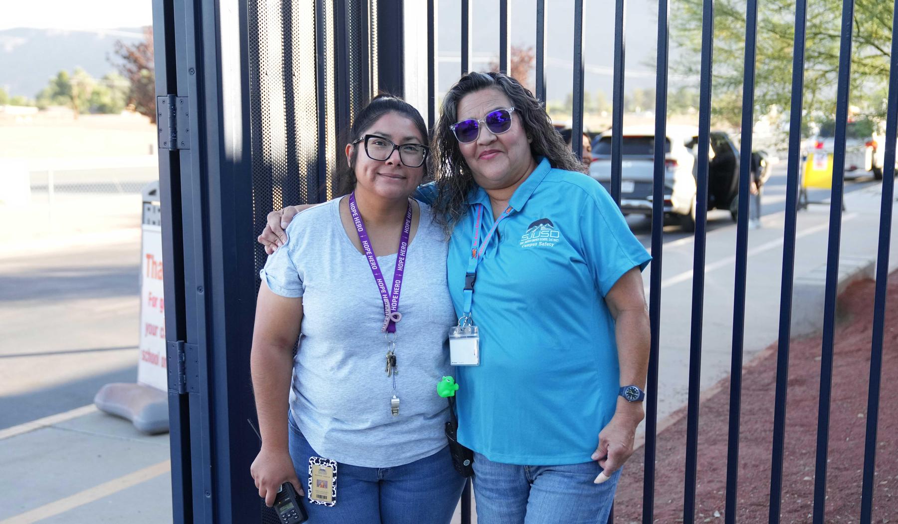 Two De Anza Elementary staff ladies
