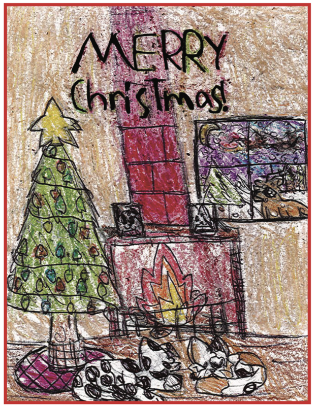 2025 Comal ISD Christmas Card Elementary winner