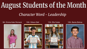students of the month august