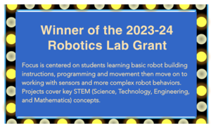 winner of the robotics lab grant