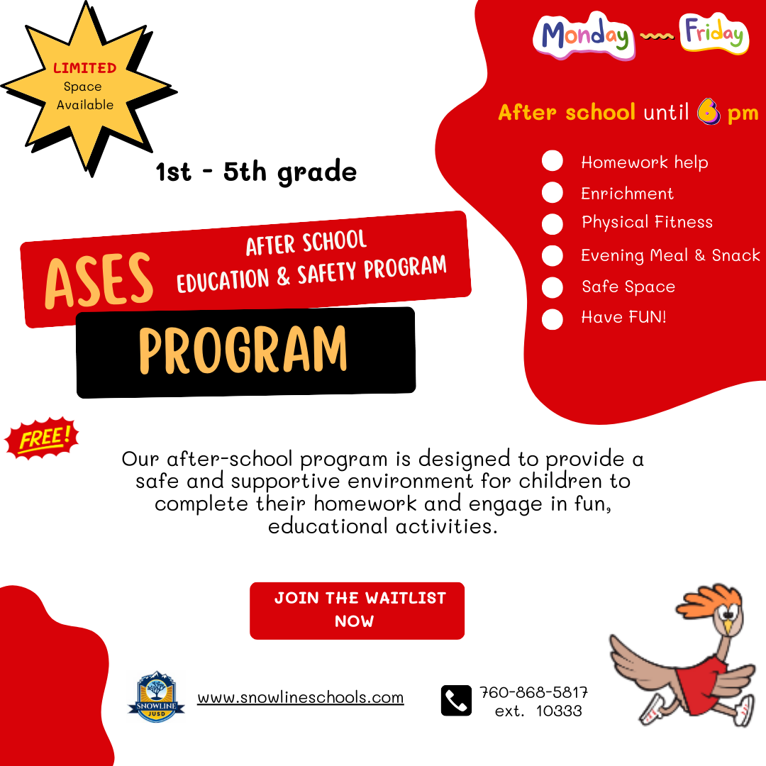 Snowline School District After School Education and Safety Program