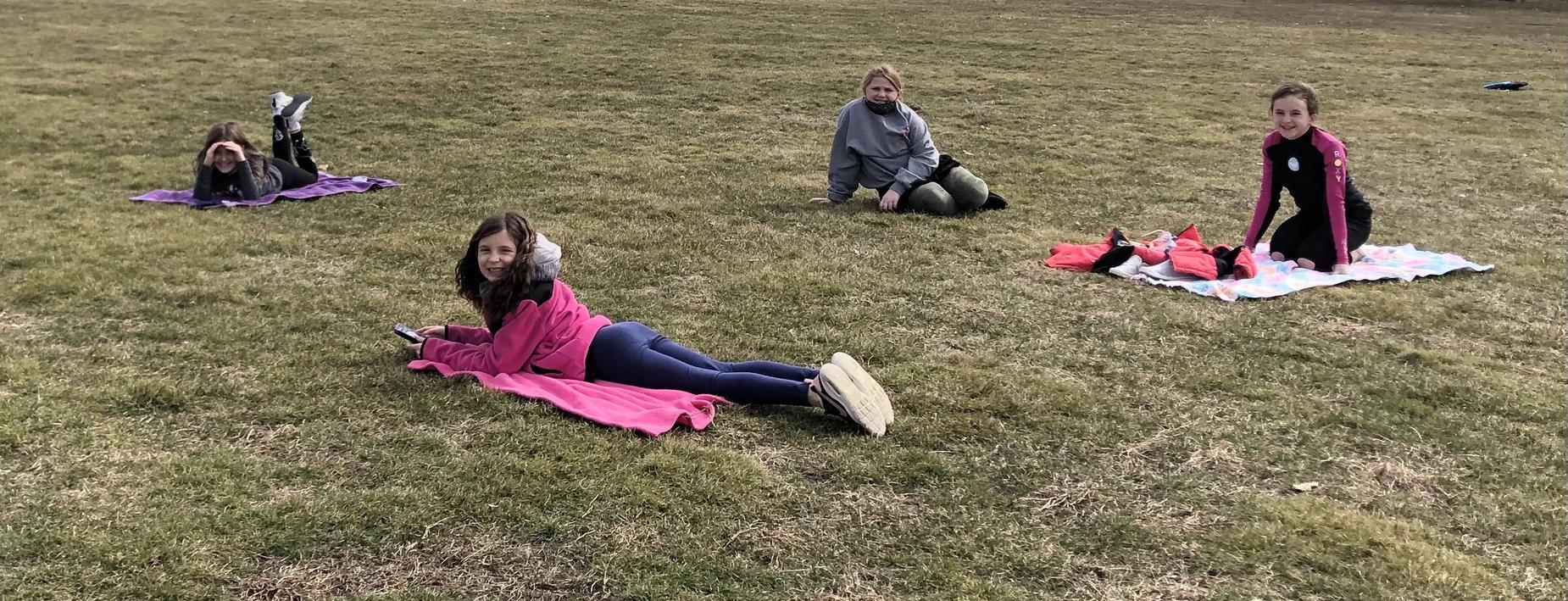 Enjoying the outside and learning
