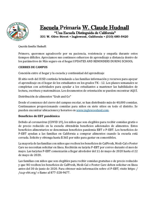 May 25: Hudnall Updates