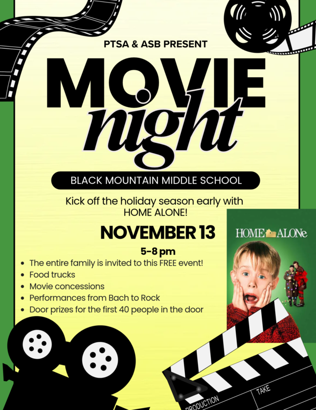 PTSA/ASB Movie Night 11/13