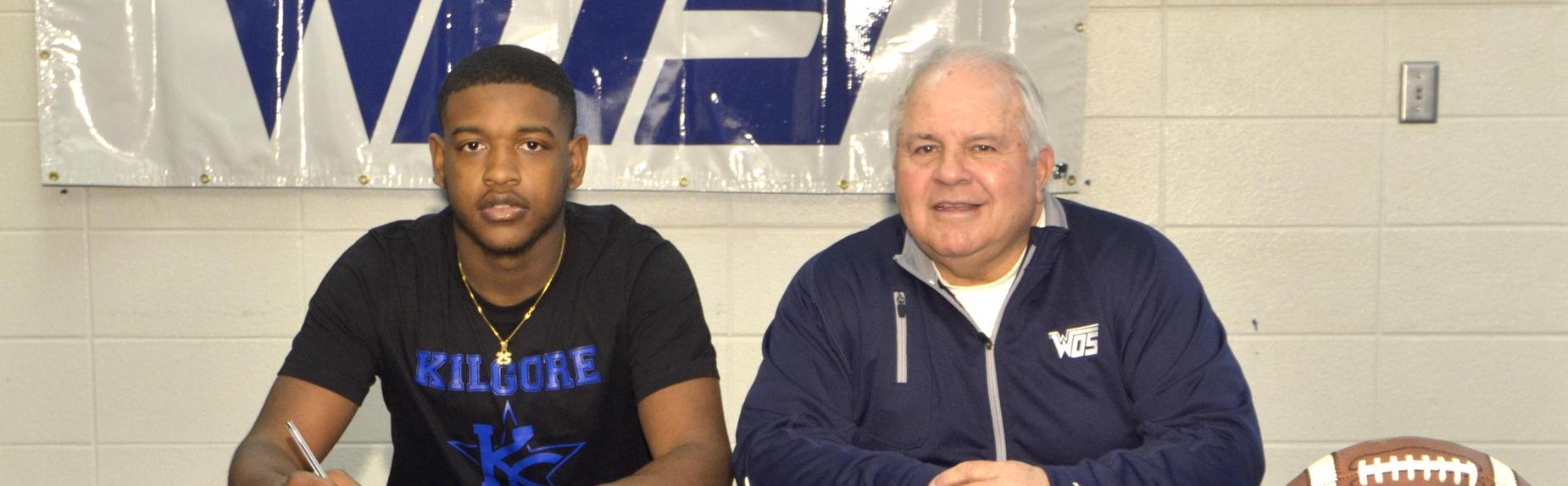 Teshaun Teel signed his Letter of Intent today with Kilgore College
