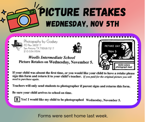 Picture Retakes 11/5