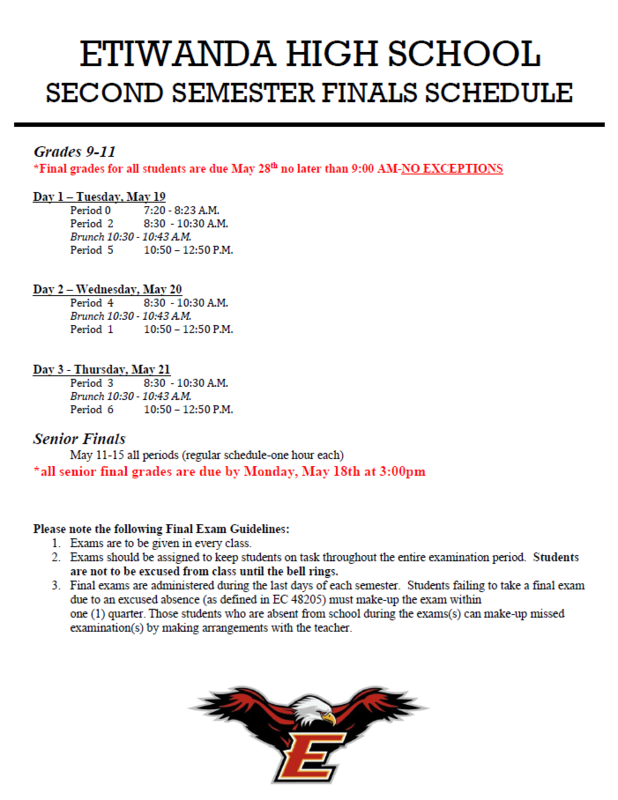 Finals Schedule Featured Photo