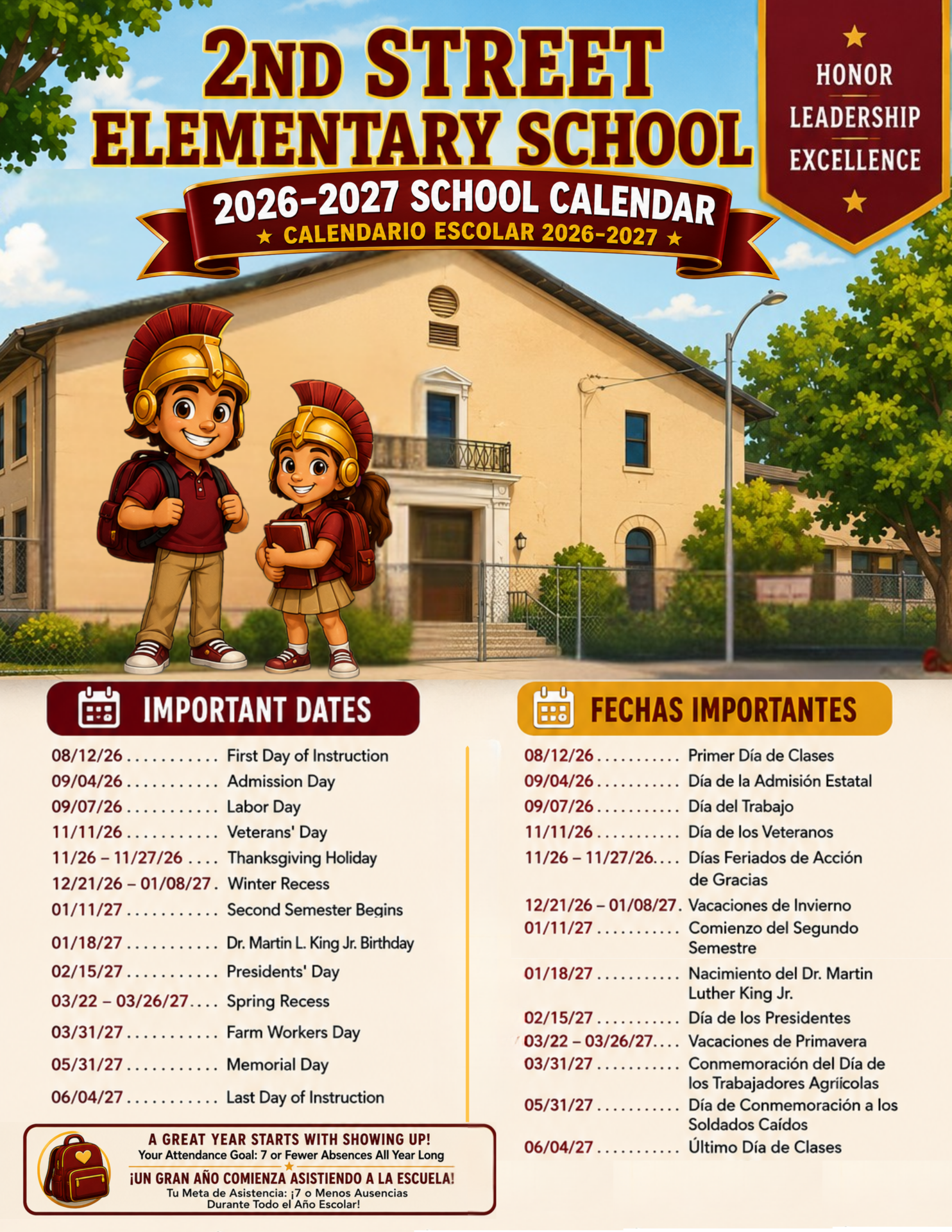 2026-2027 school calendar
