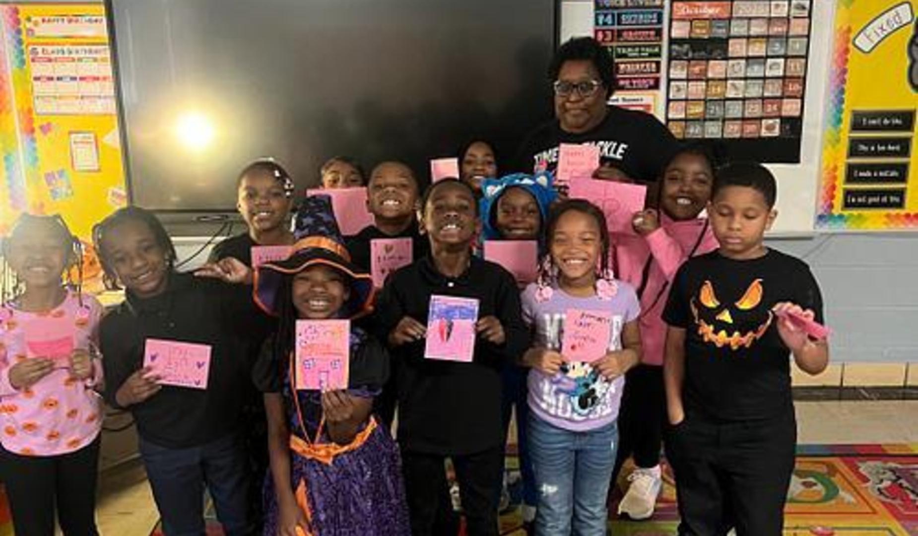 Mrs. Sims and 2nd graders