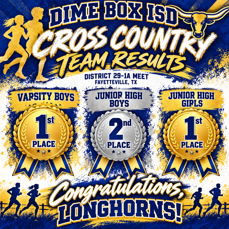 DISTRICT CHAMPS & LONGHORN PRIDE! 🏃‍♀️🏃‍♂️ Thumbnail Image