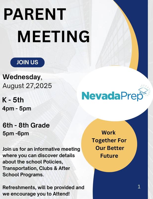 Parent Meeting 08.27.25