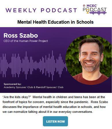 MCEC Weekly Podcast: Mental Health Education In Schools