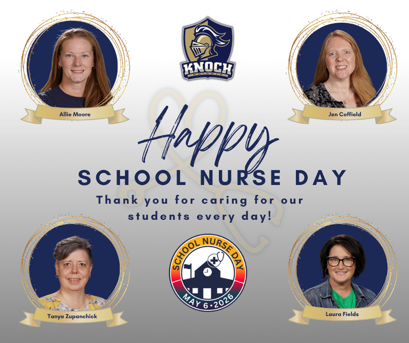 school pictures of our four nurses with happy school nurse day