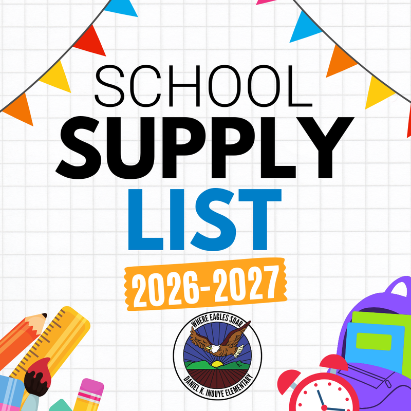 2026-2027 school supply list