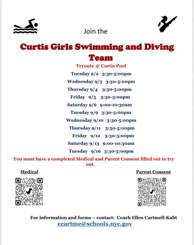 Curtis Girls swimming