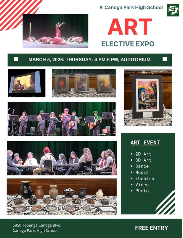 Art Elective Expo at Canoga Park High School