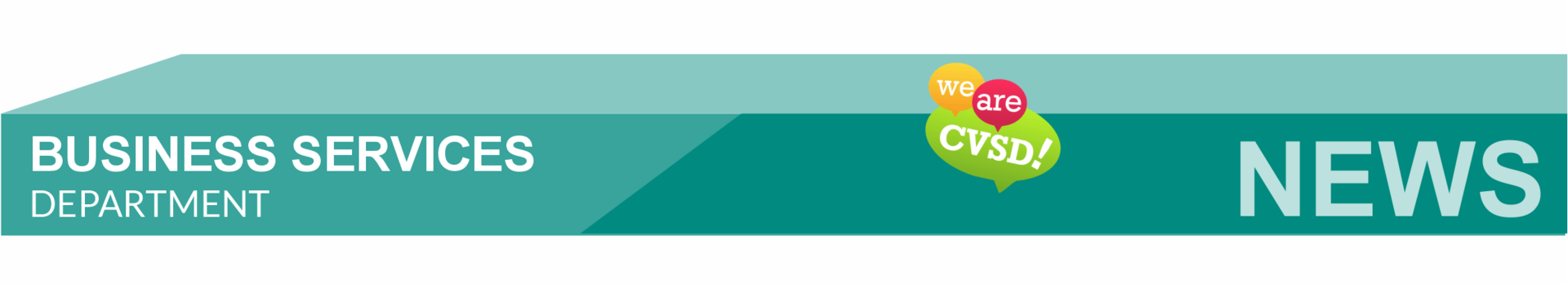 Headline graphic that reads Business Services Department and News