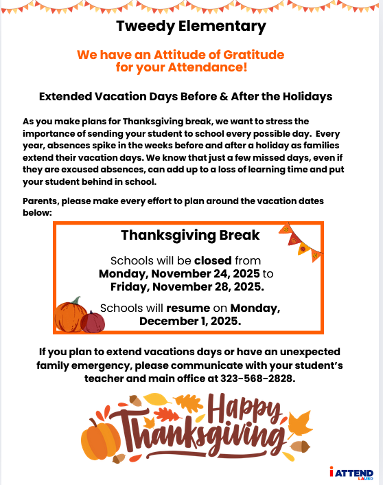 thanksgiving break dates to consider